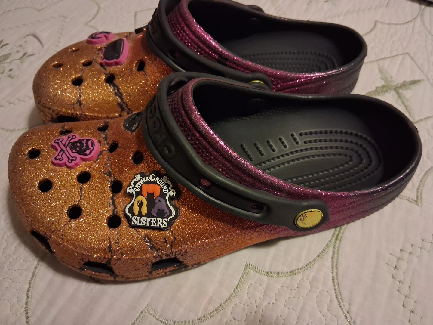 Crocs Glitter Clog Shoes Size w 8 = M 6 - photo 3