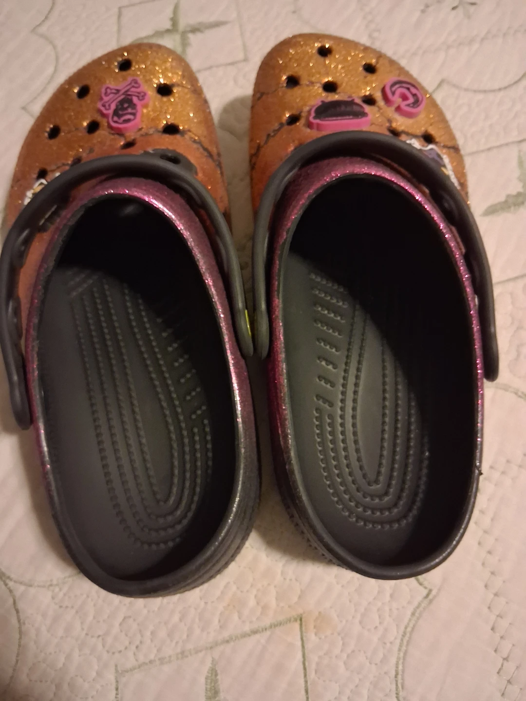 Crocs Glitter Clog Shoes Size w 8 = M 6 - photo 5