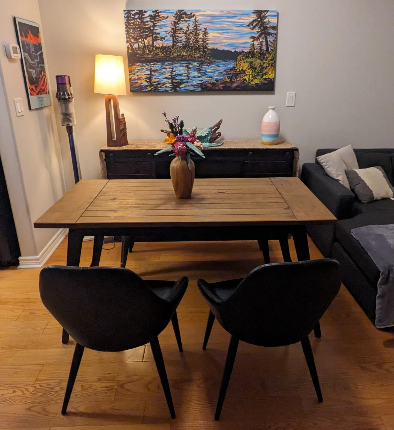 Dining Table with Bench and 2 Chairs - photo 2