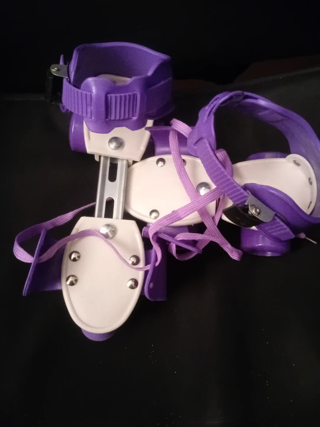 🥕 NEW!  MOMSBIEND Purple Adjustable Roller Skates (Size 6C-12C) - photo 5