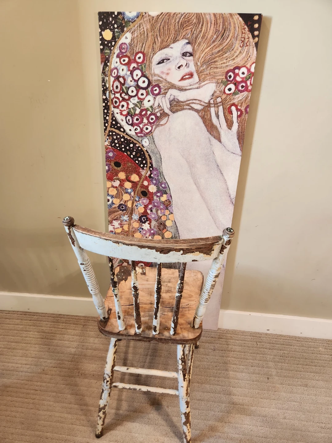 1930's wood chair, for decor OR extra seating - photo 4