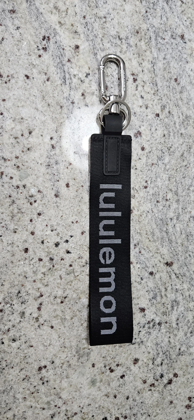 NEW Lululemon Never Lost Black Keychain