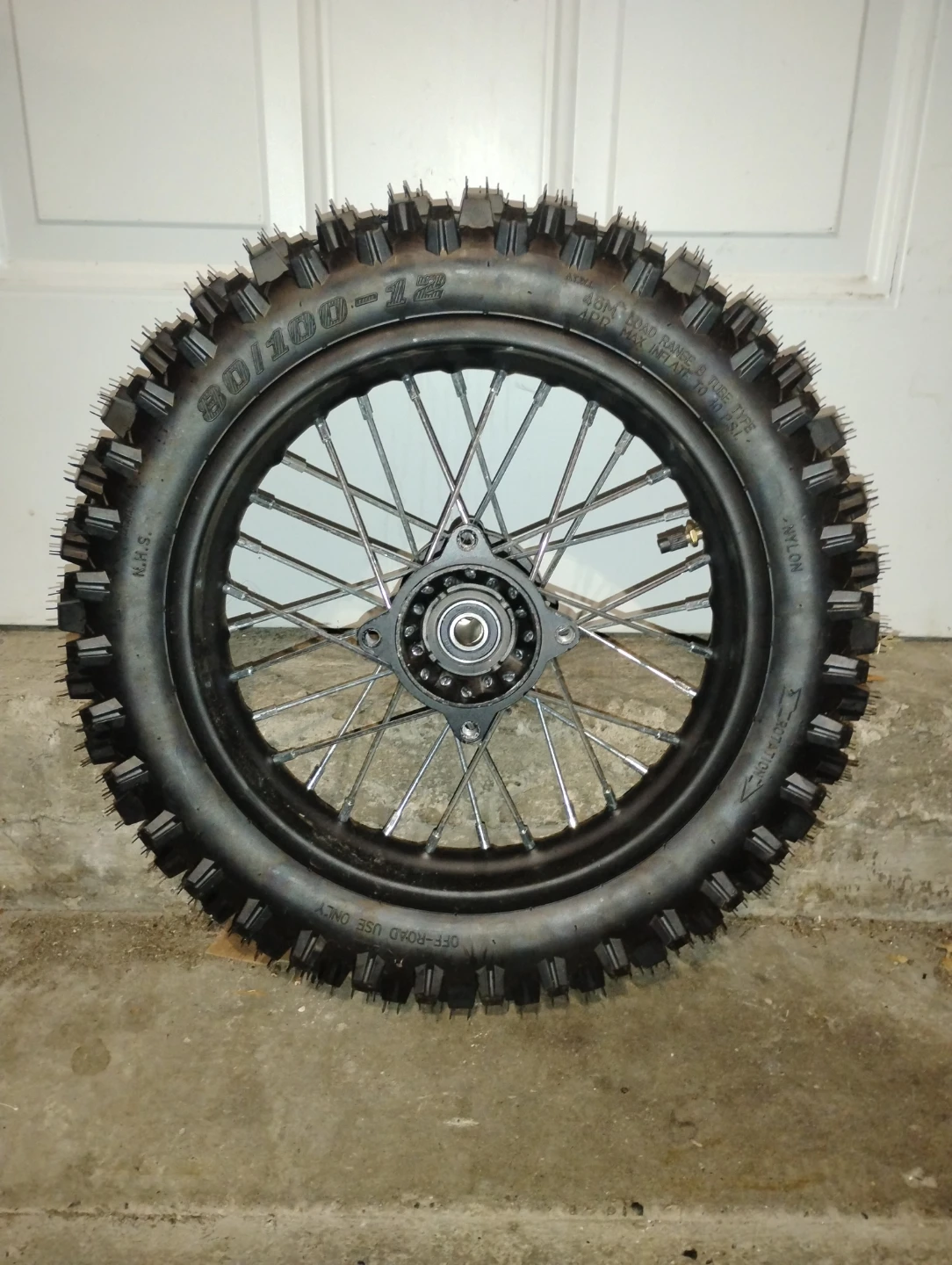 CLSheng 80/100-12 Dirt Bike Tire & Wheel