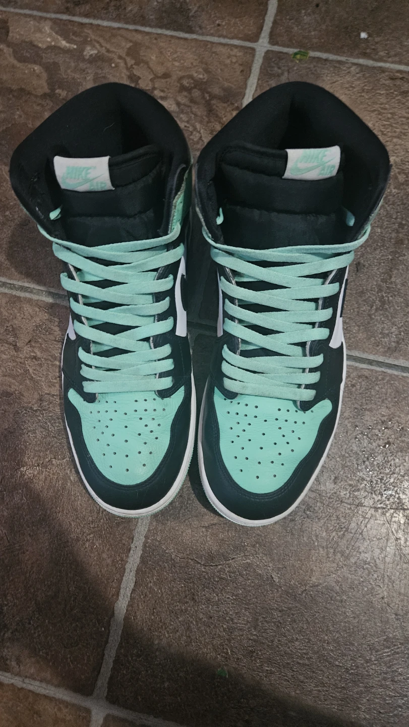 Nike Air Jordan 1 Mid, Green/Black, Size 10 - photo 2