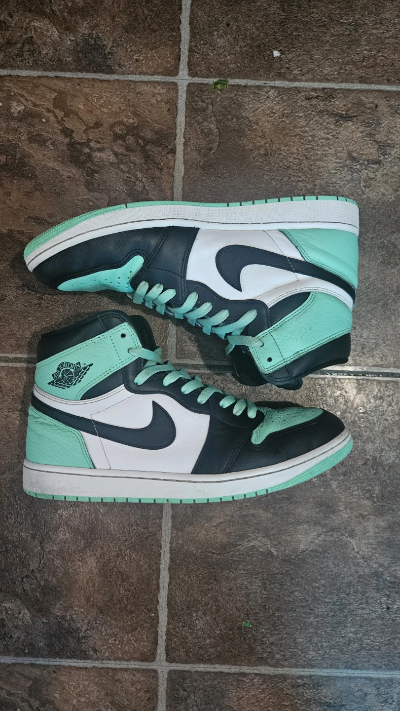 Nike Air Jordan 1 Mid, Green/Black, Size 10