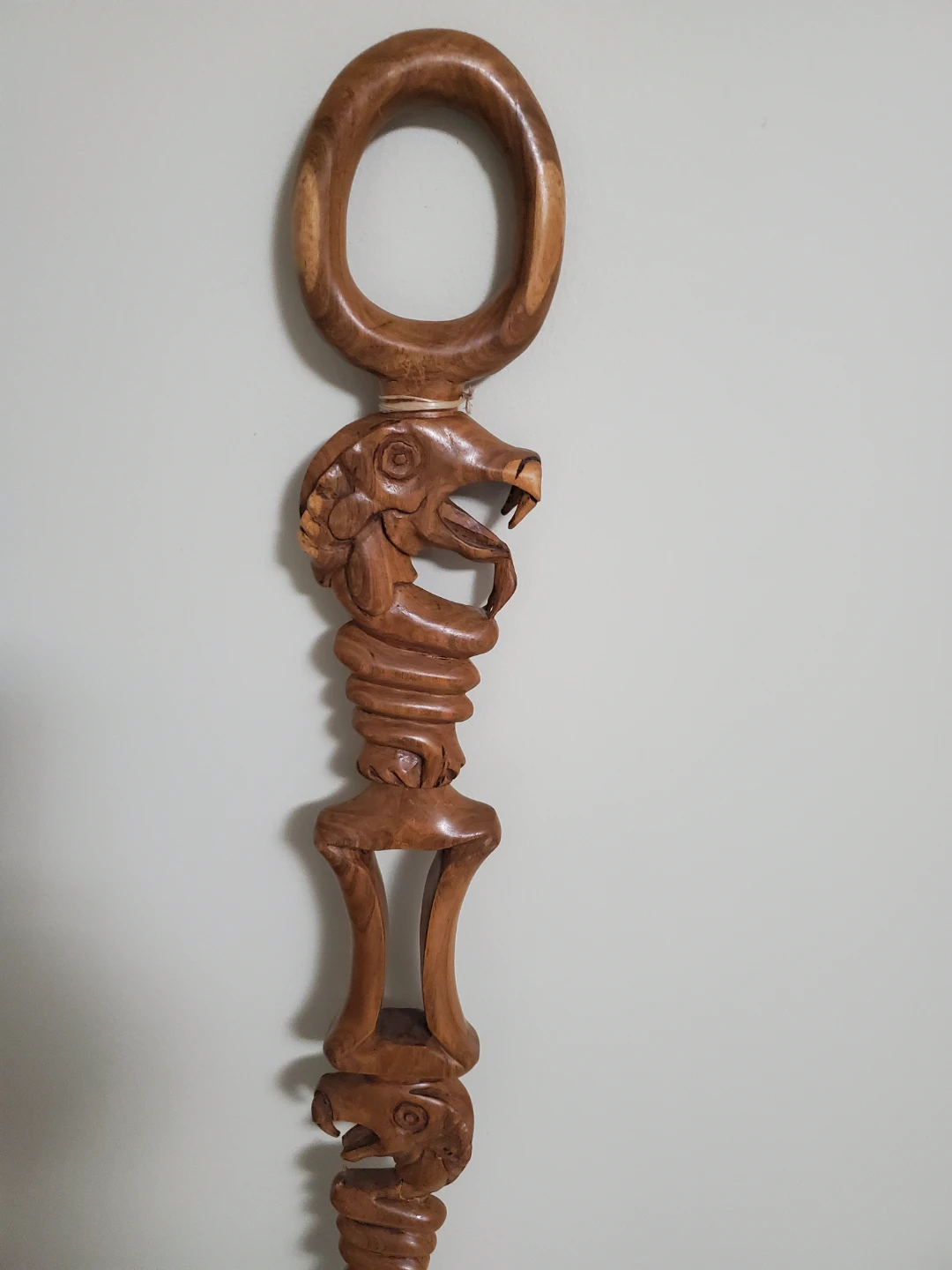 Wooden Snake Sculpture - photo 2