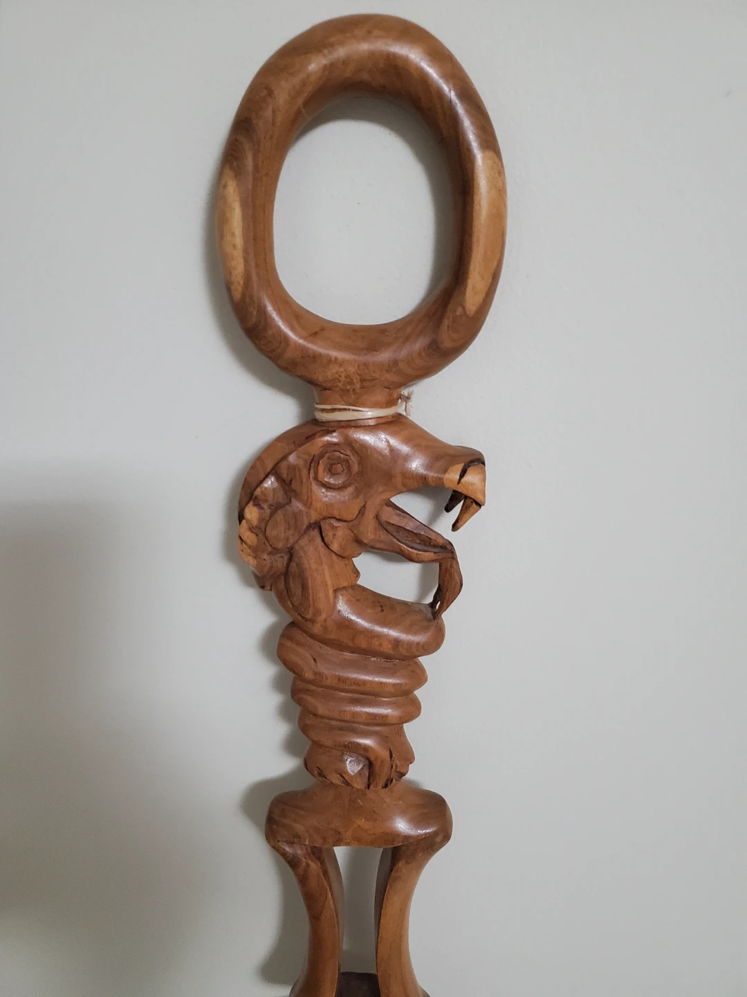 Wooden Snake Sculpture - photo 3