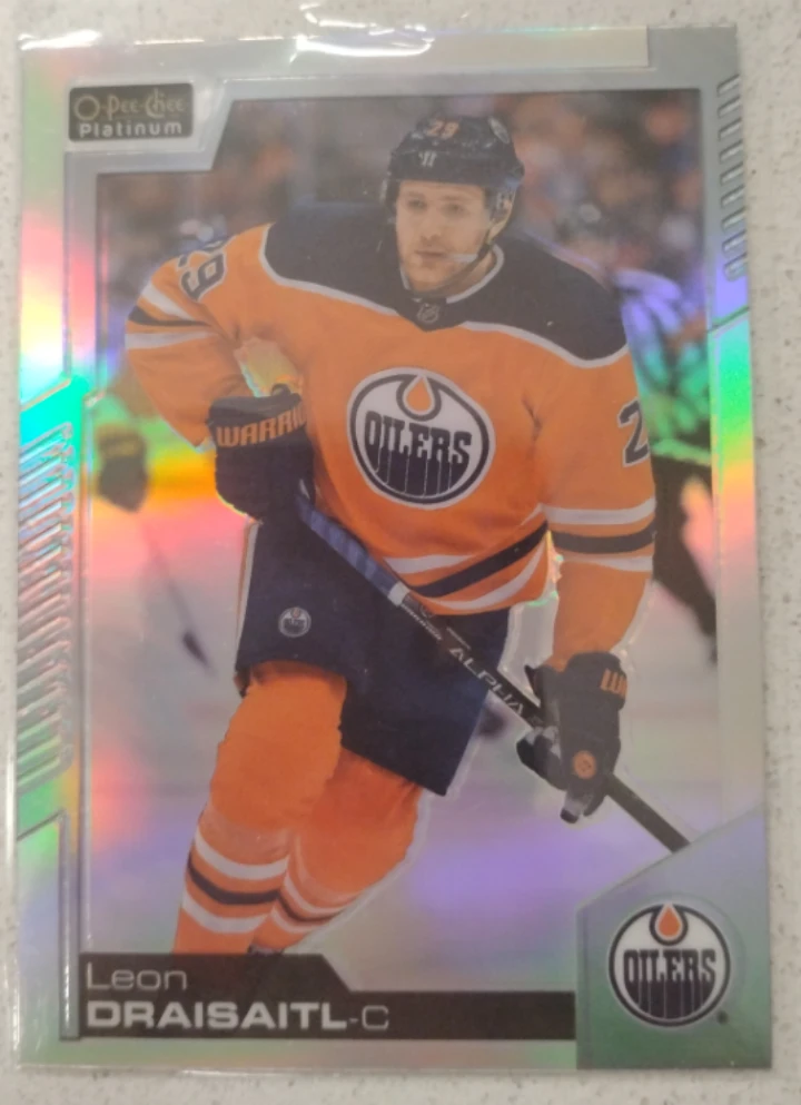 Leon Draisaitl O-Pee-Chee Platinum Rainbow Hockey Card🥕