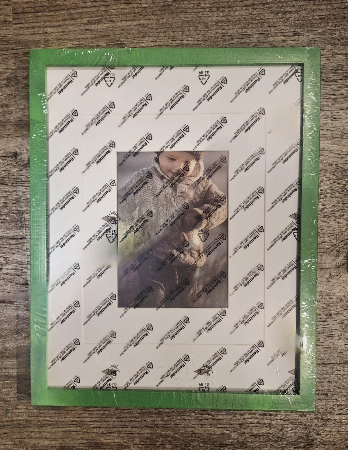 Green Wood Picture Frame with Mat (12"x15" Without Mat) - photo 3