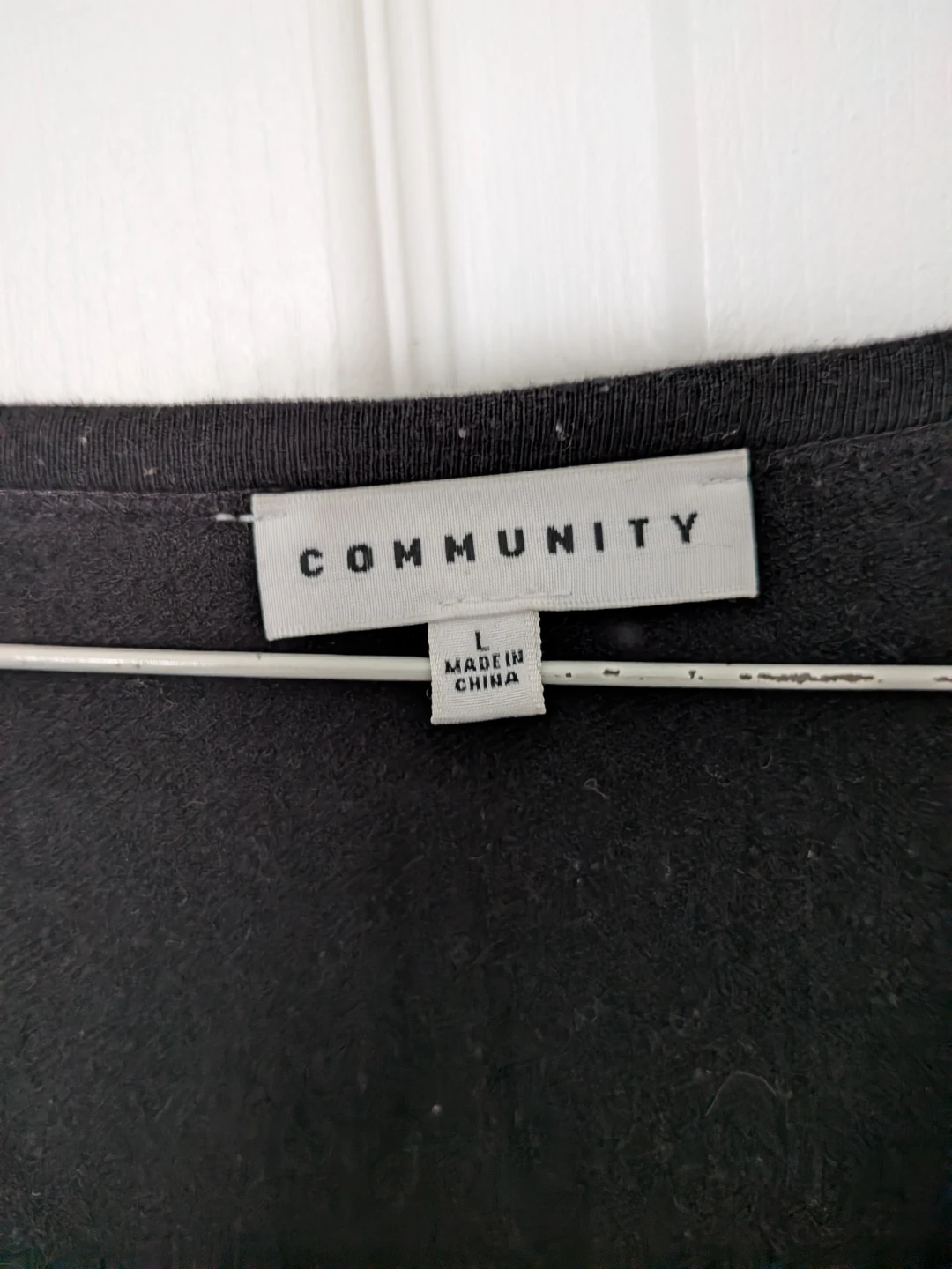 Community Black Long Sleeve Top - Size L - photo 3