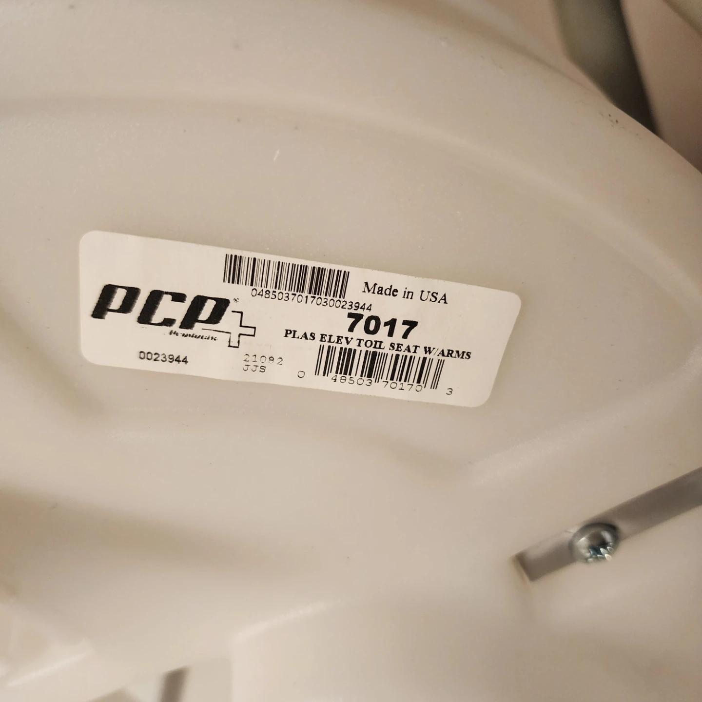 PCP 7017 Elevated Toilet Seat with Arms - photo 3