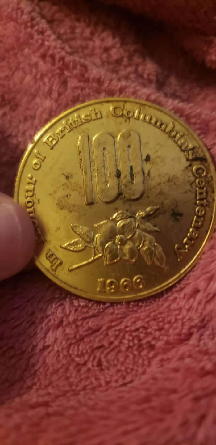 1966 british columbia centenary coin - photo 2