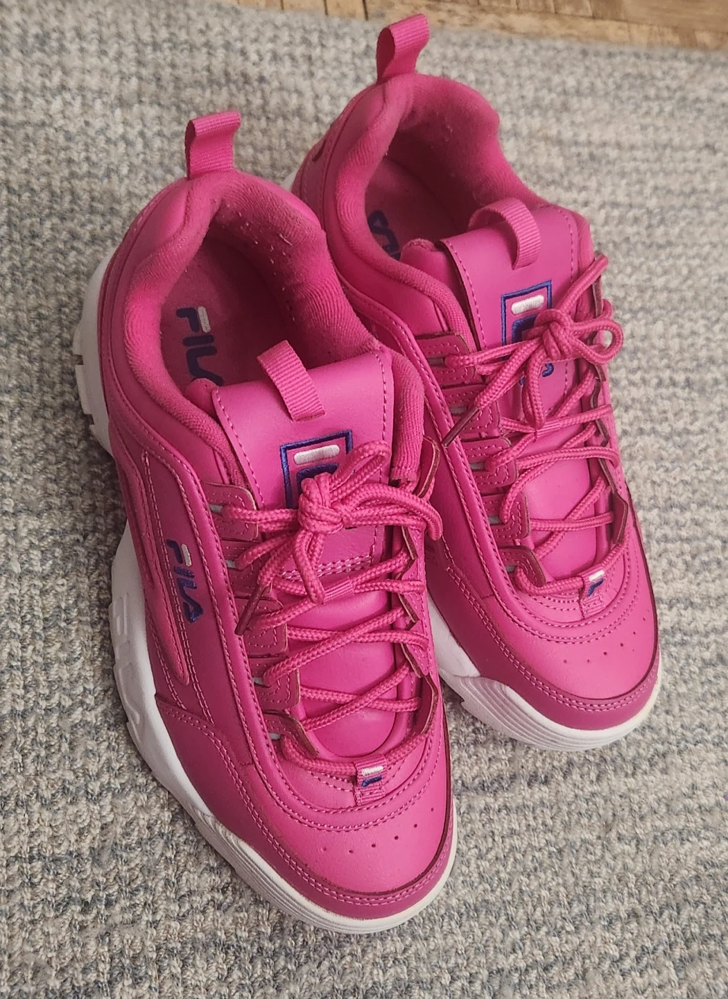 Fila Disruptor II Pink Sneakers size 8