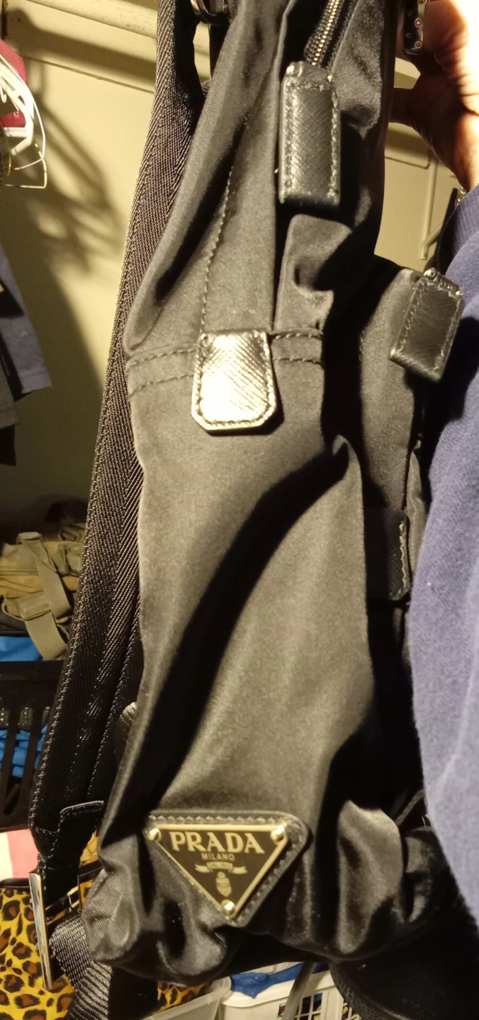 Authentic NWOT Prada Nylon Mens Black Backpack - photo 2