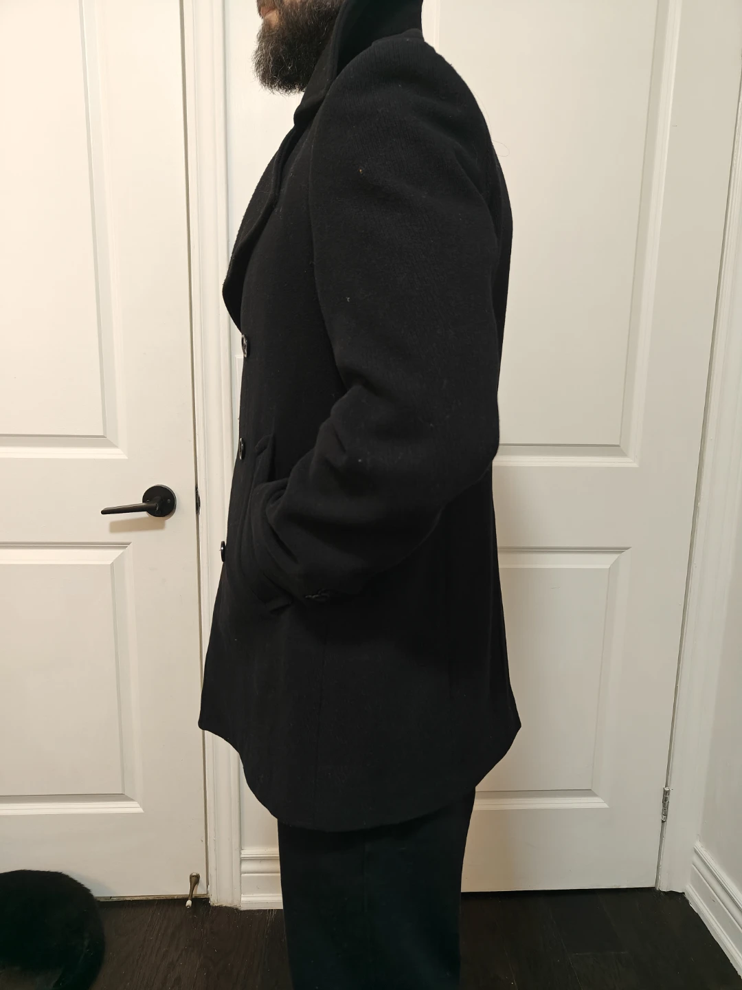 Black Pea Coat - photo 4