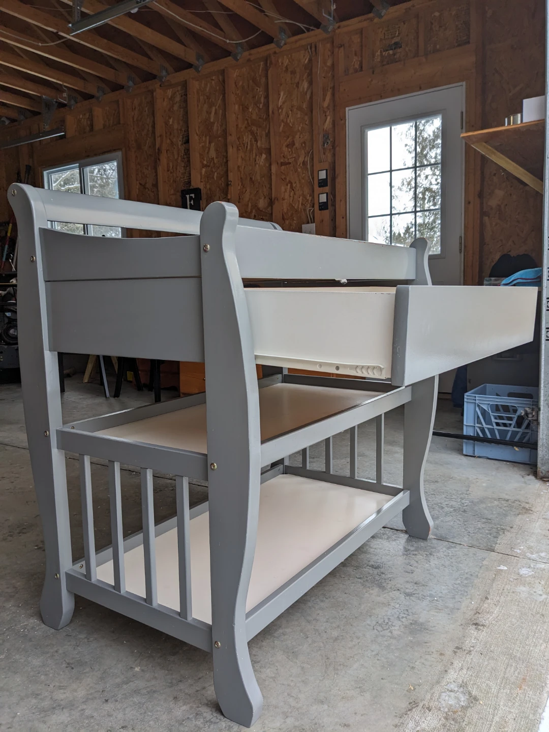 Baby Changing Table in Grey - photo 5