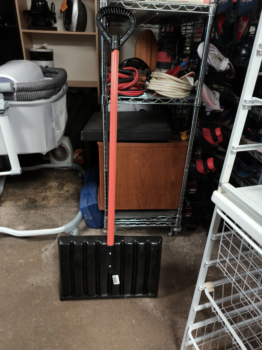 Black Snow Shovel with Orange Handle - photo 2