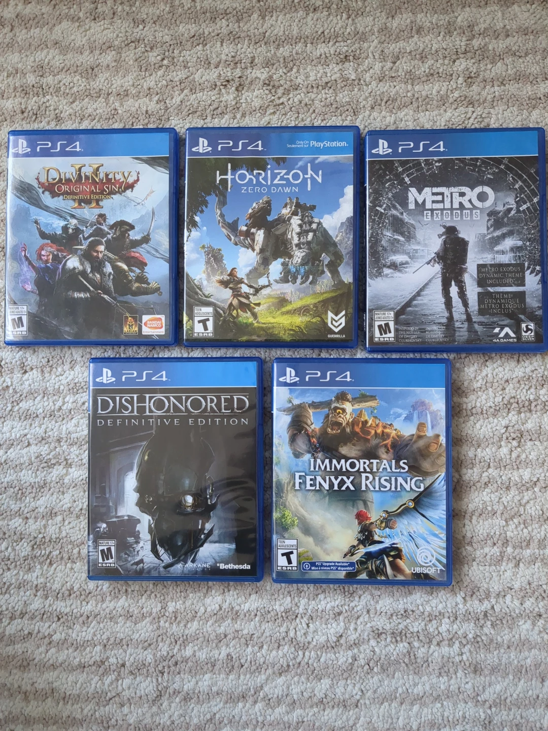 PS4 Games: Divinity, Horizon, Metro, Dishonored, Immortals