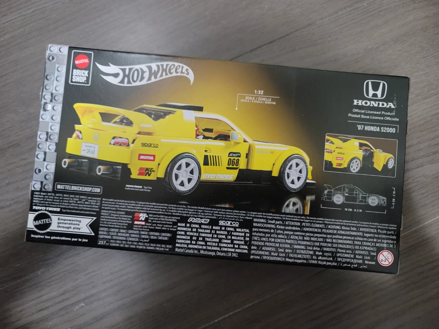 Mattel Brick Shop Hot Wheels '07 Honda S2000 Building Set - photo 2