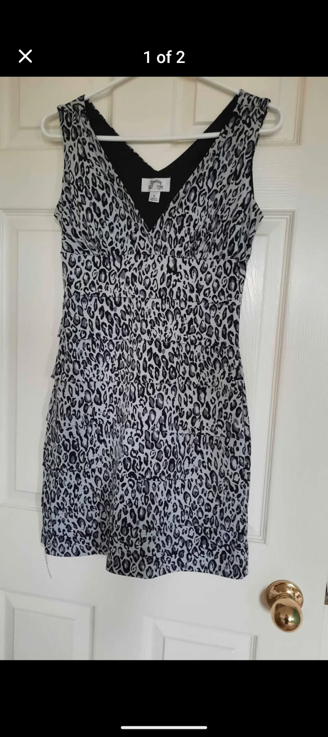 Dress Barn Animal Print Dress - Size 6