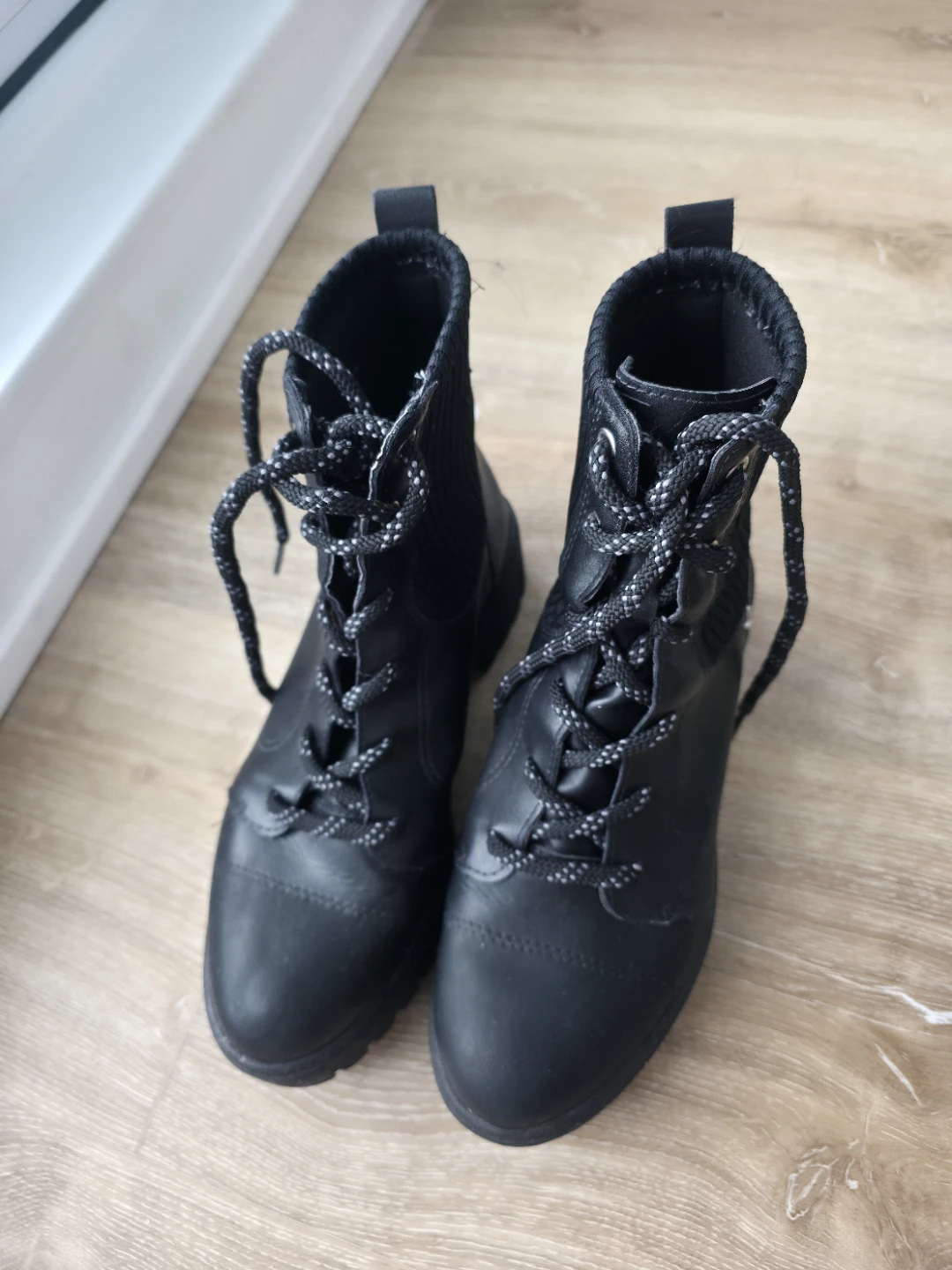 Mississipi Black Platform Combat Boots - Size 8 (US/Canada) - photo 2