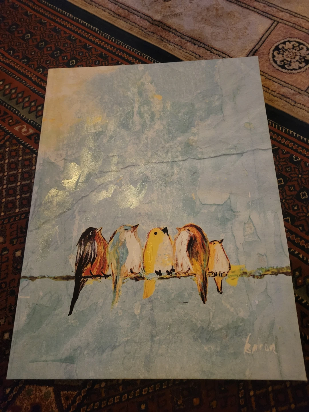 Art Print on Canvas - "Birds on a Wire"