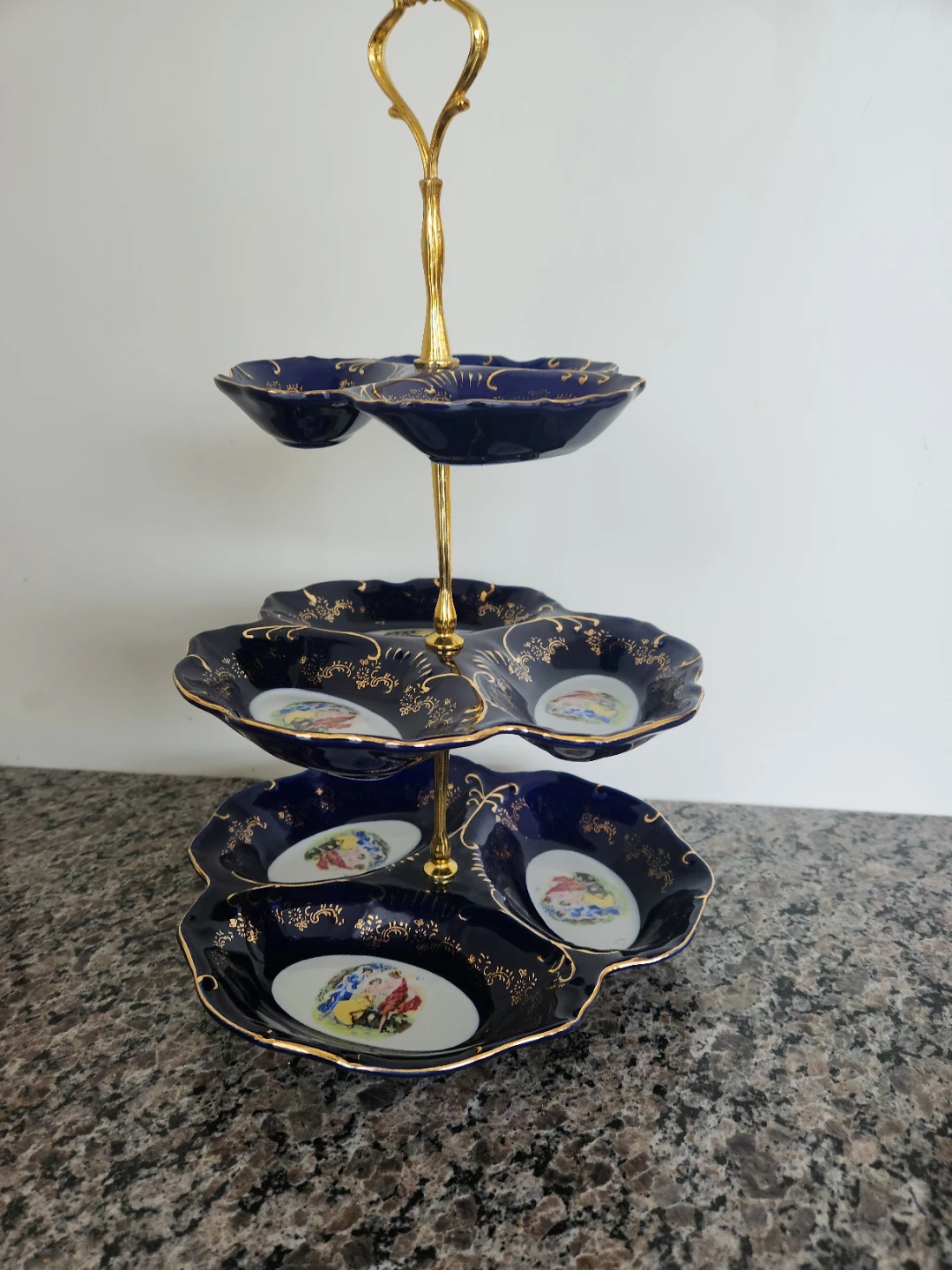 Thun Czech Republic Porcelain Tiered Serving Stand - photo 2