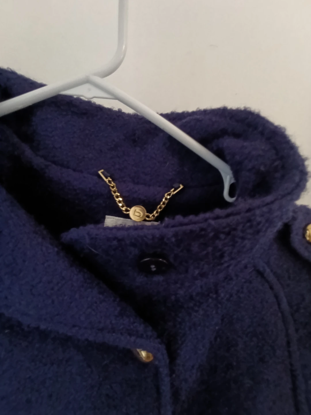 Brand new Bebe navy Coat with gold - photo 2