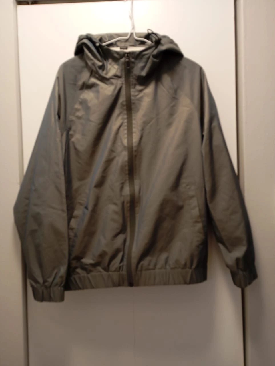 hooded windbreaker jacket