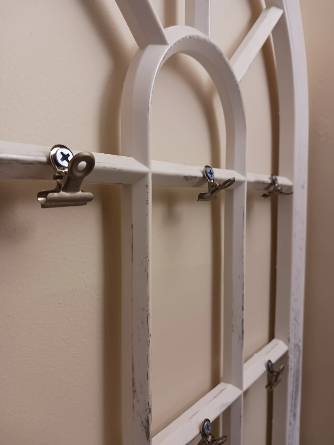 White Window Frame Photo Display w/ Clips - photo 4