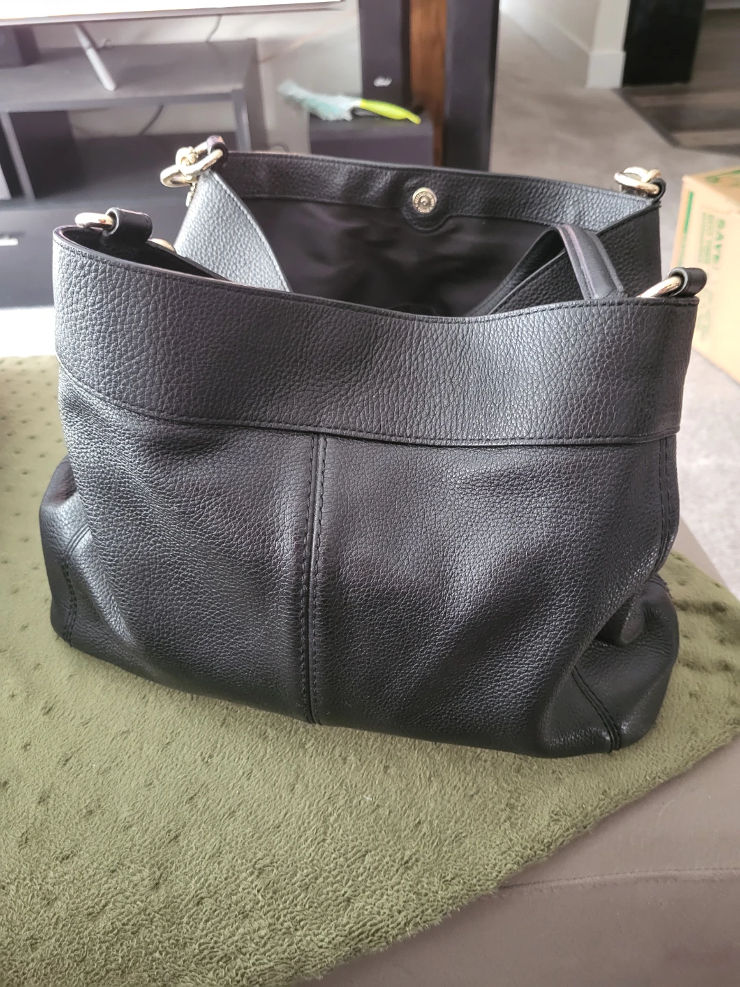 Coach Black Leather Hobo Handbag - photo 3