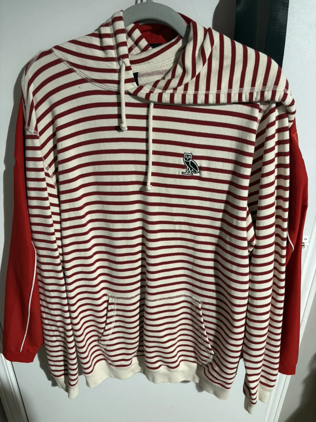 OVO Owl Striped Hoodie - Medium