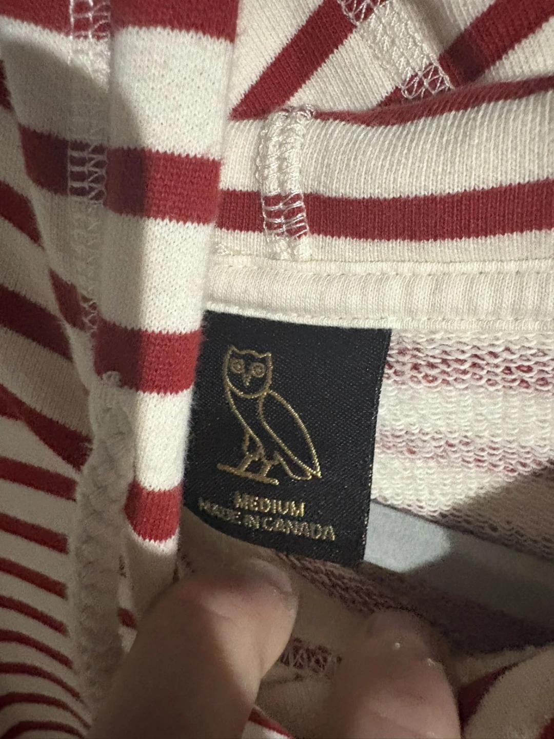 OVO Owl Striped Hoodie - Medium - photo 2