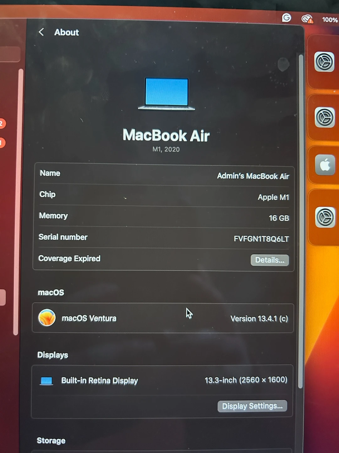 MacBook Air M1 13.3-inch, 16GB Memory - photo 3
