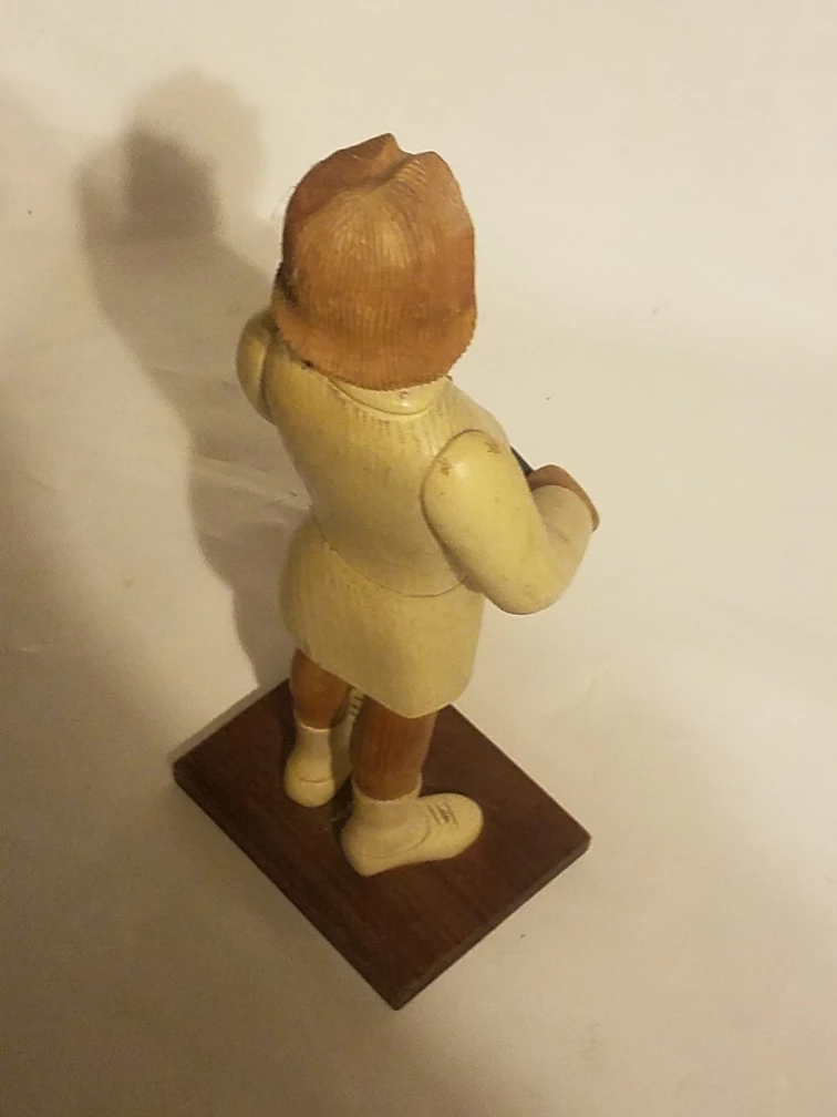 Vintage Italian Wood Tennis Player Figurine - photo 2