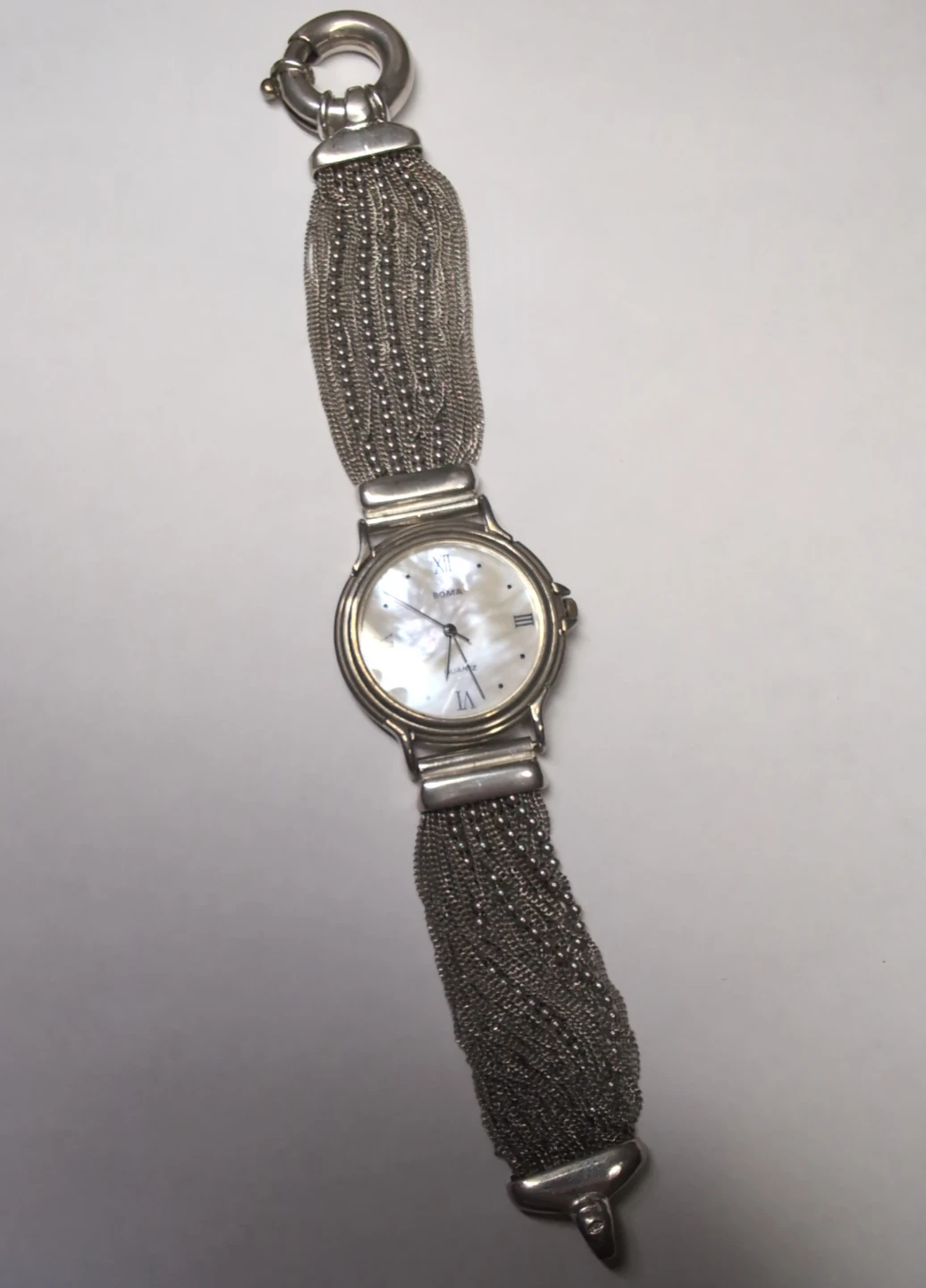 Boma Quartz Silver Chain Watch