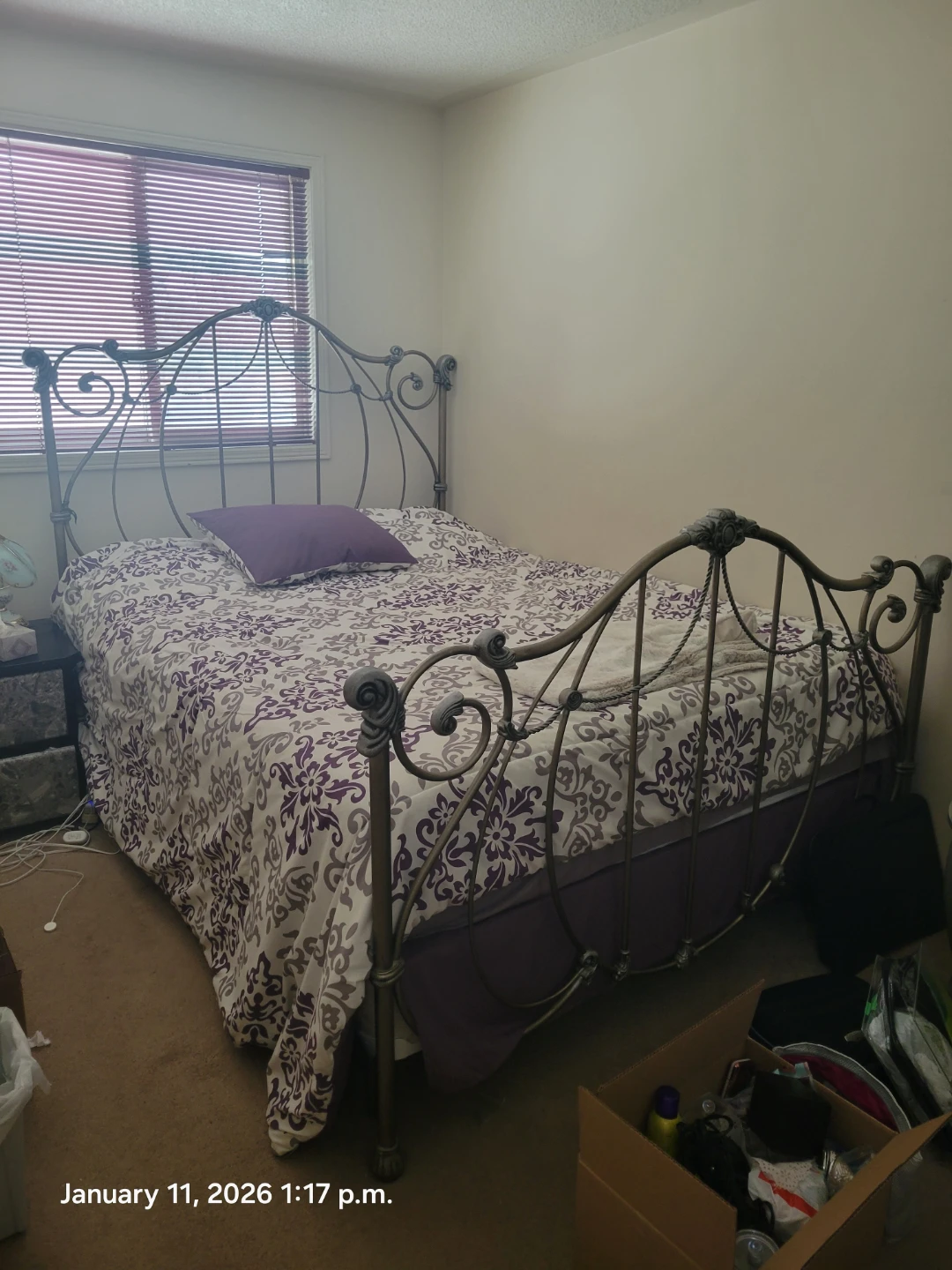 Wrought Iron Bed Frame - Queen Size - photo 2
