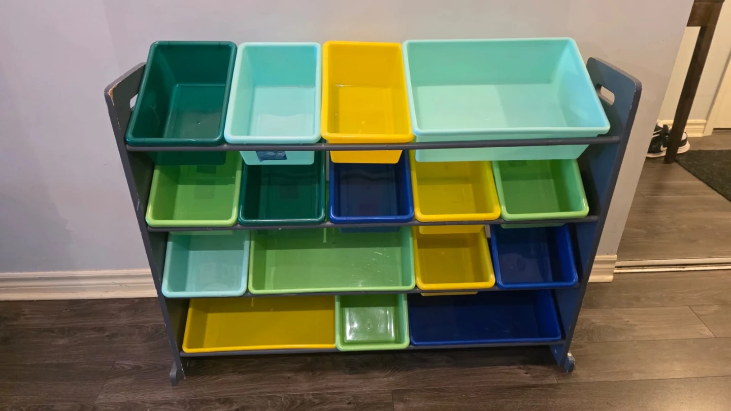 Kids Toy Organizer, 16 Storage Bins. - photo 2