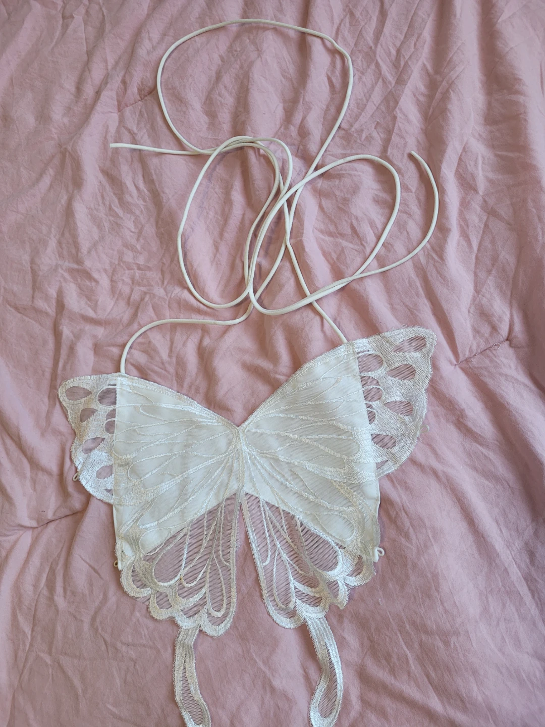 TINY butterfly crop top