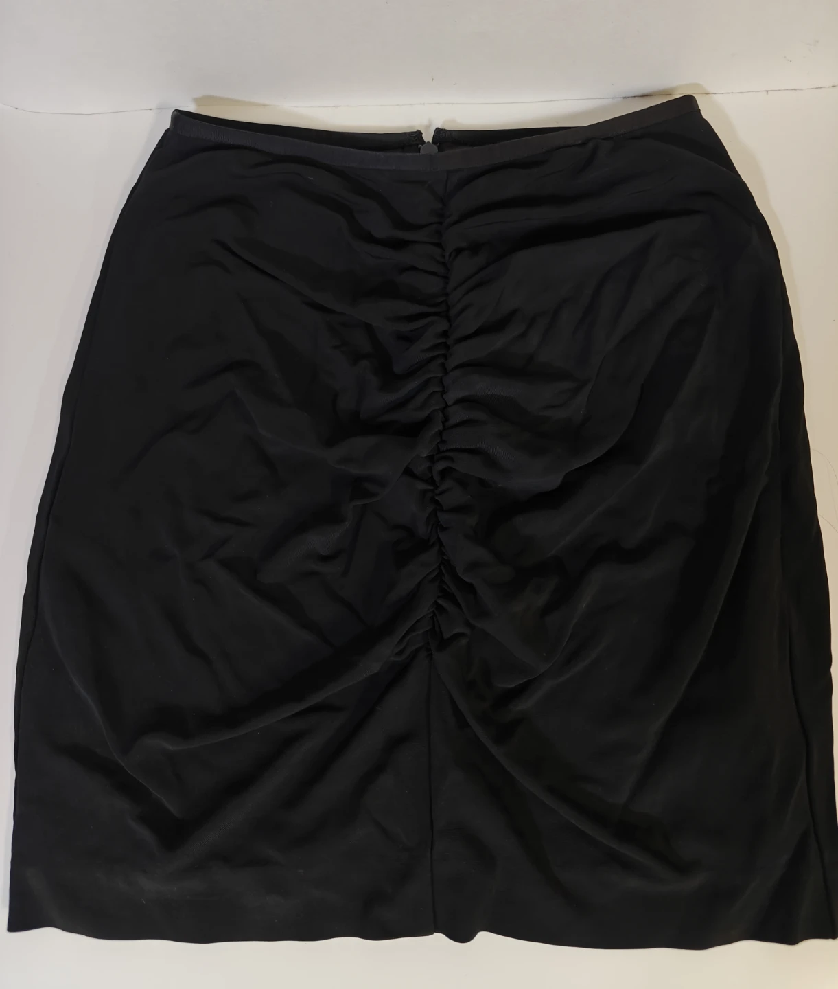 Aritzia Talula Ruched Black Mini Skirt