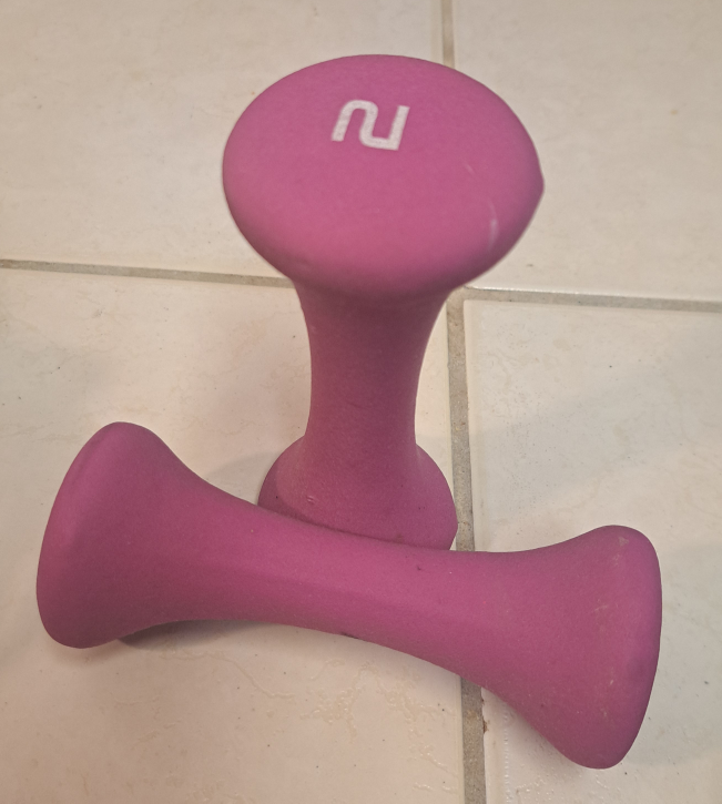 Pair of 2lb Pink Dumbbells