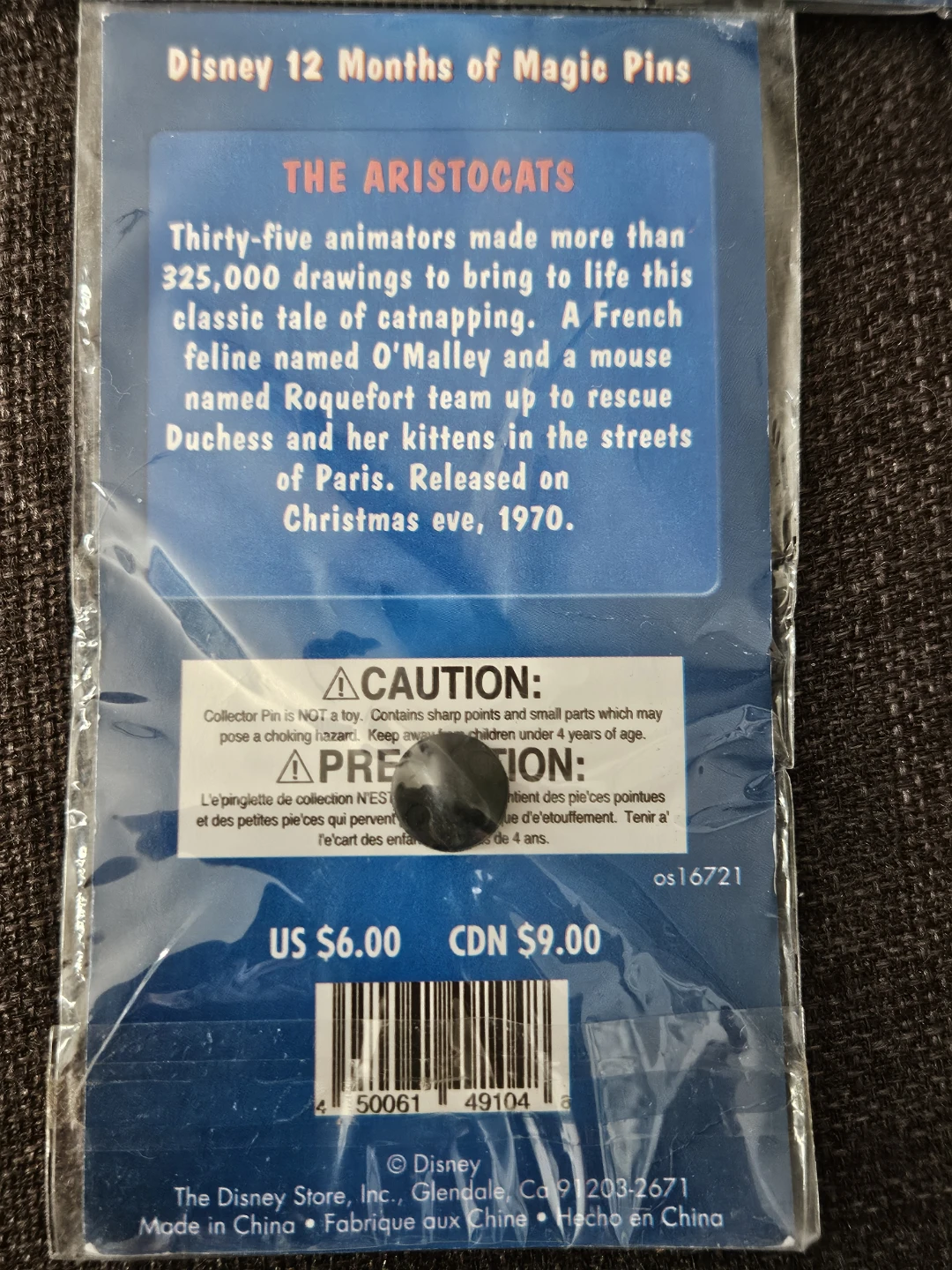 Disney Store Collectible 12 Months of Magic 2002 Movie Pins - photo 2