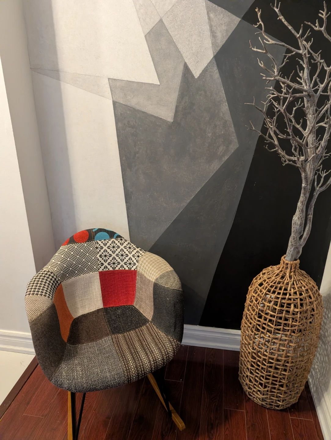 Funky Patchwork Accent Rocking Chair - photo 4