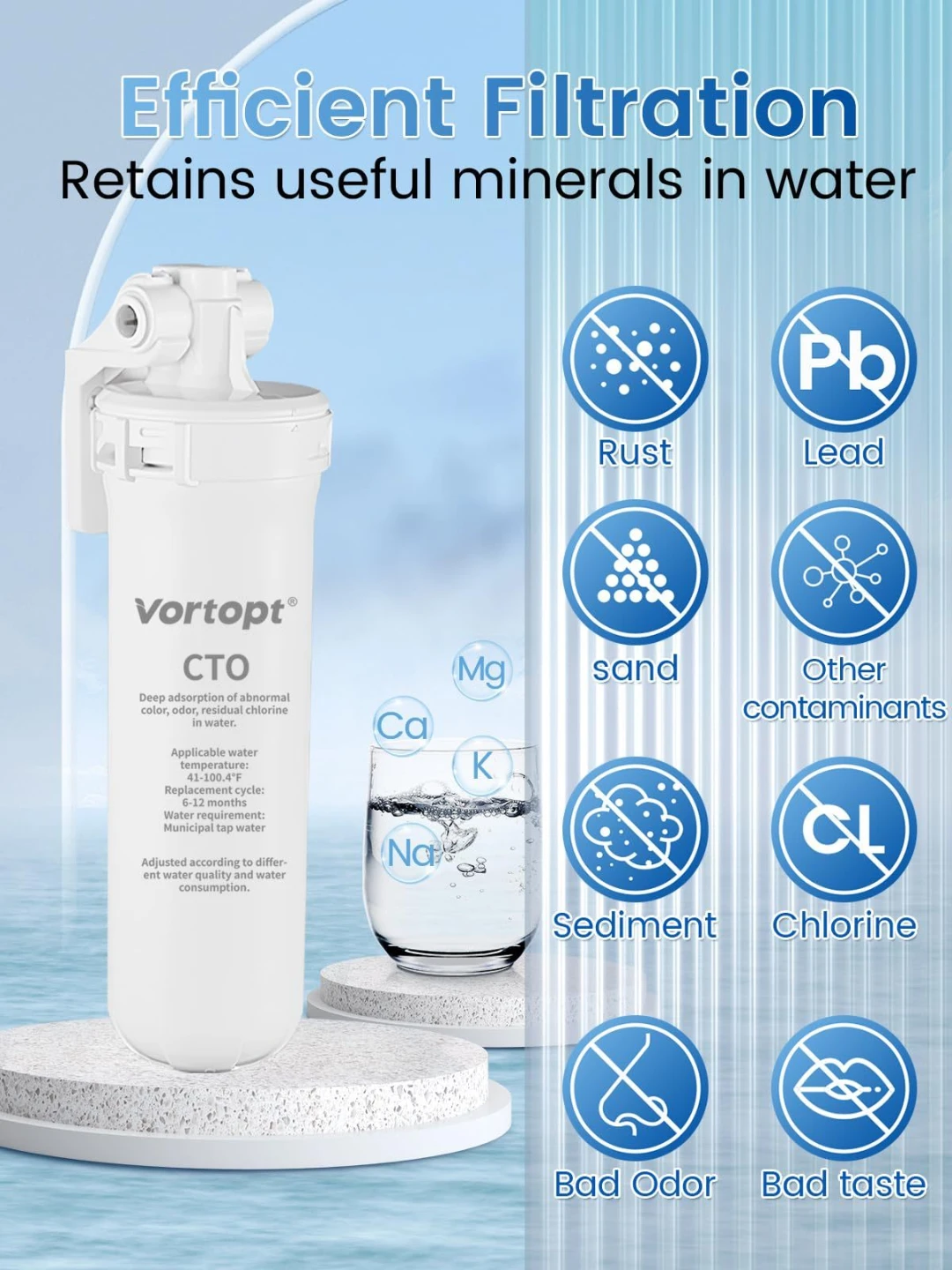 Vortopt Q9 Under Sink Water Filter System - New in Box! - photo 5