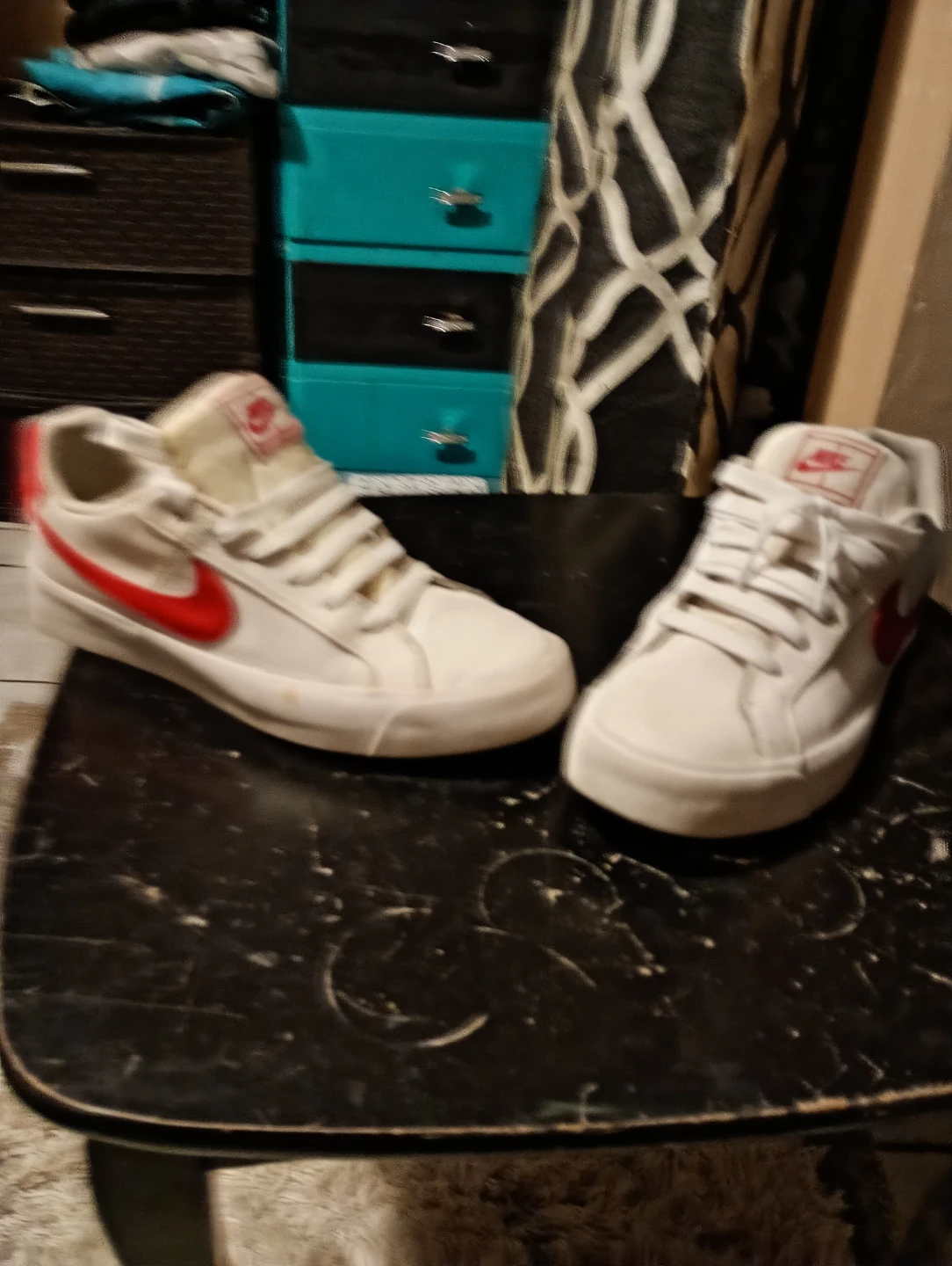 Nike Court Royale 2 Low Sneakers White Red Size 8 - photo 5