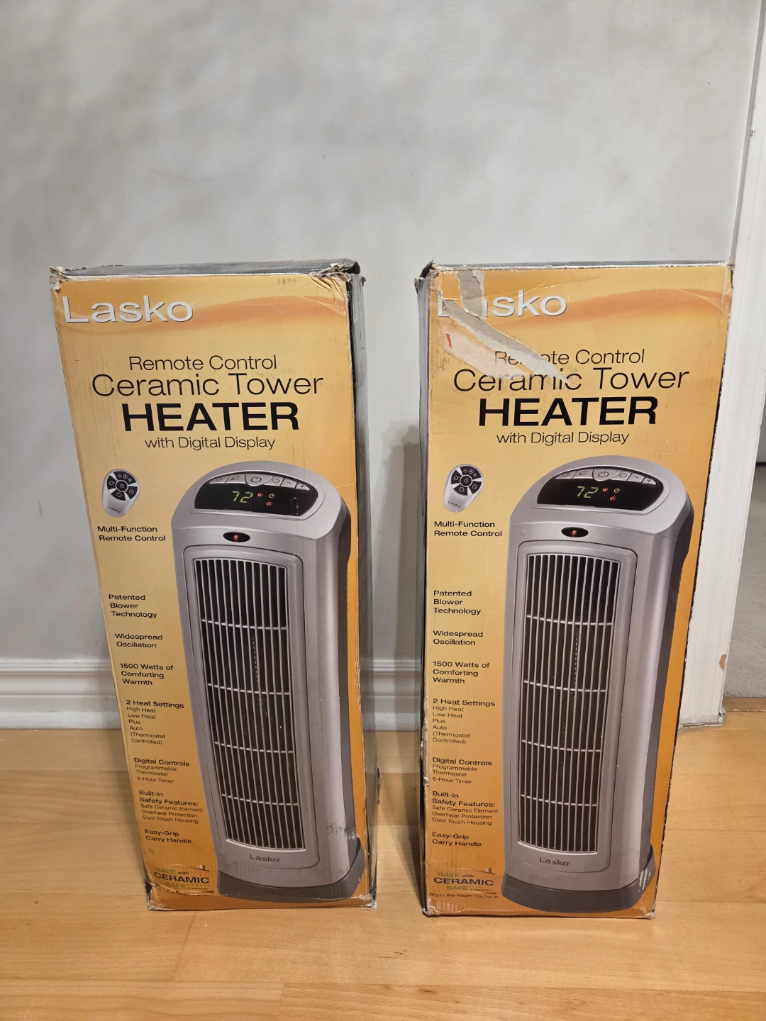 Lasko Remote Control Ceramic Tower Heater