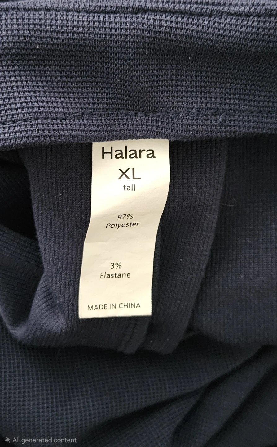 Halara Pocket Waffle Casual Overalls – Dark Blue (XL) - photo 5