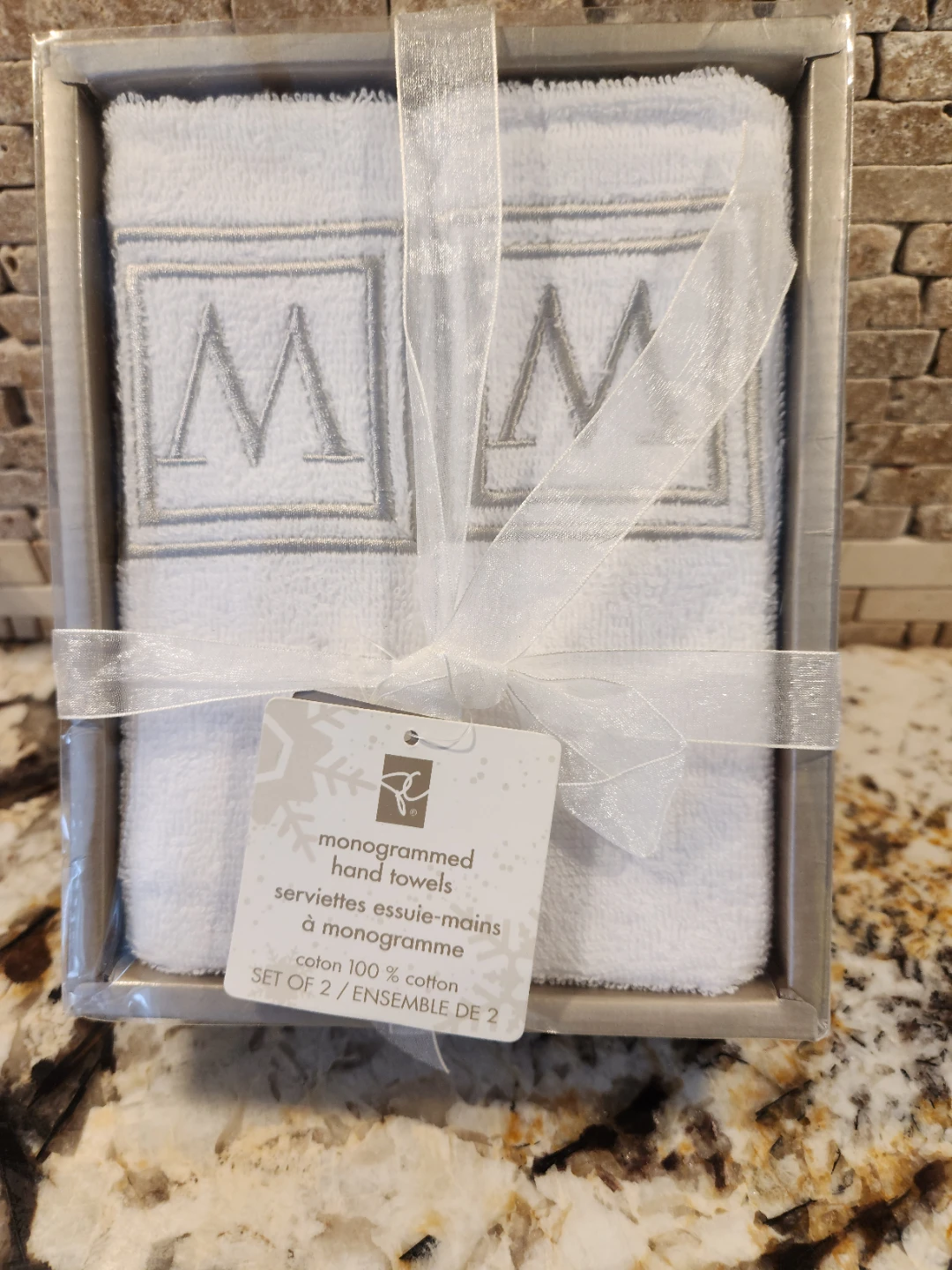 Monogrammed Hand Towels - Set of 2 - photo 2
