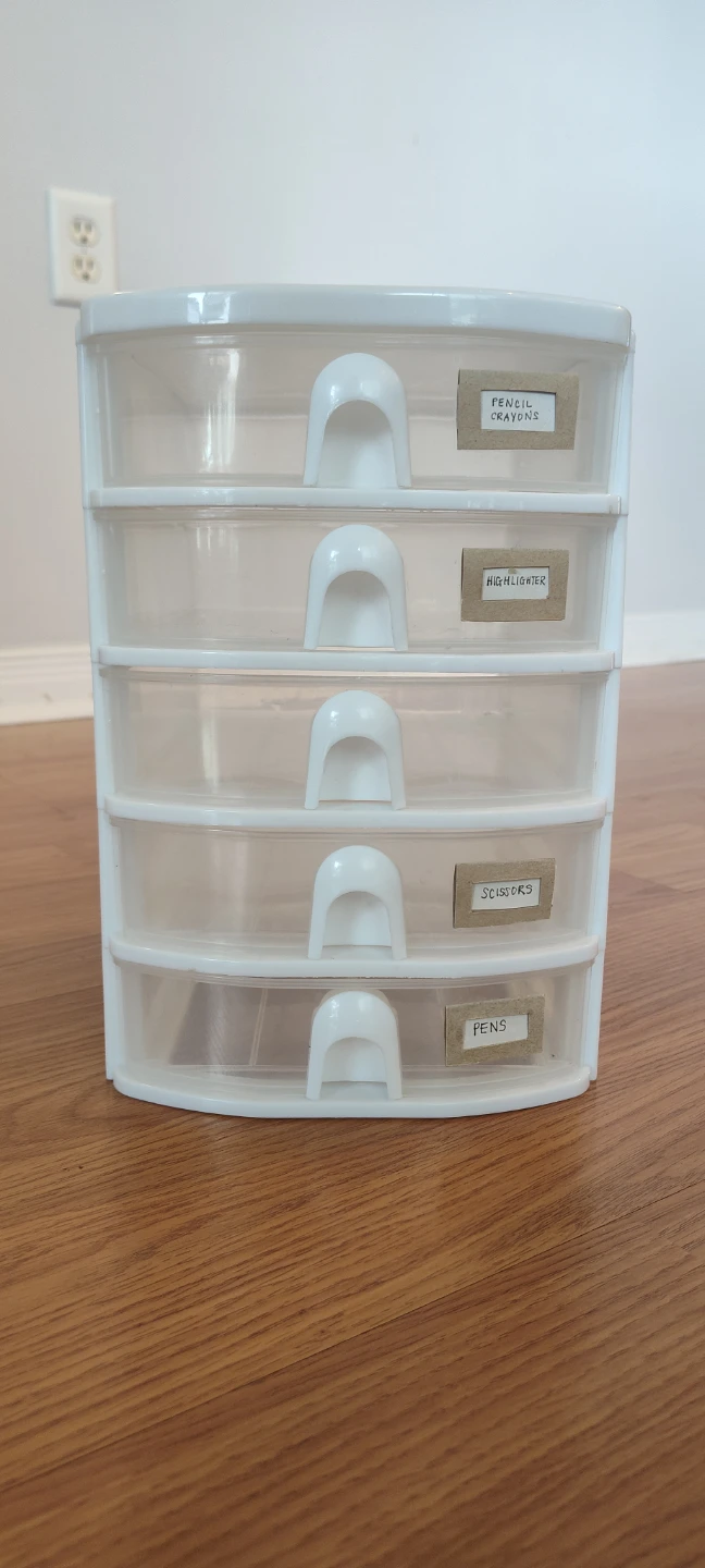 White 4-Drawer Organizer - Small in Size