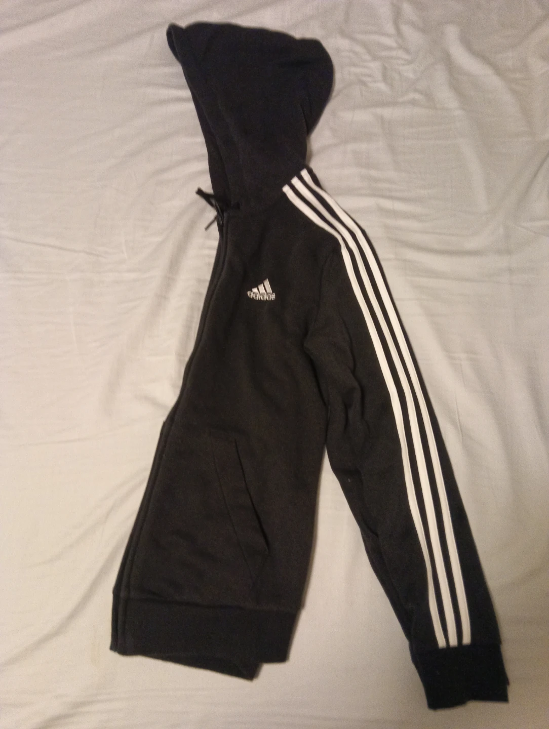 Adidas Black Zip-Up Hoodie - Size S - photo 5